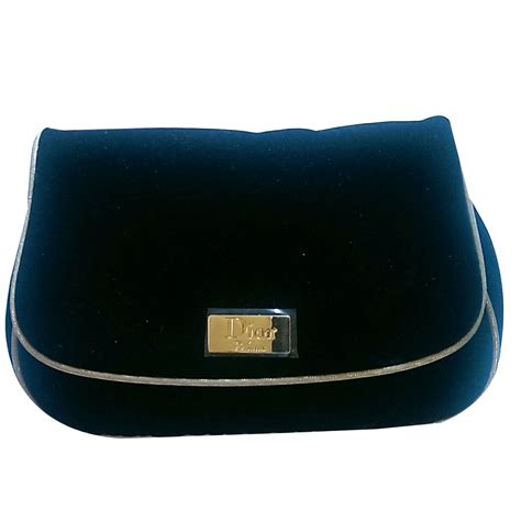 dior velvet pouch.